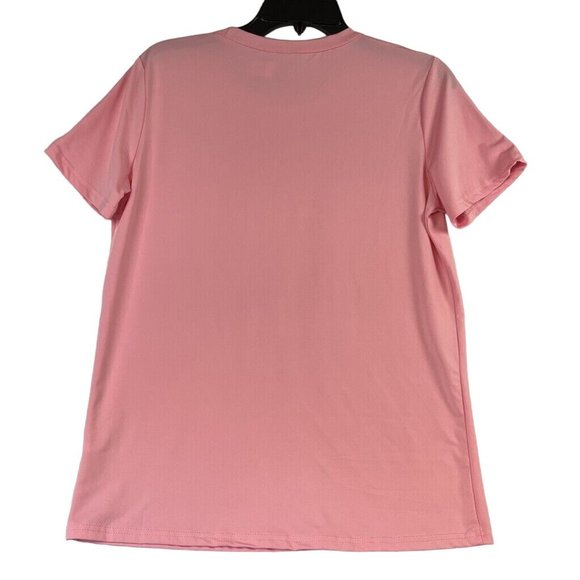 daisy Women pink short sleeve t shirt Size M - Picture 2 of 5